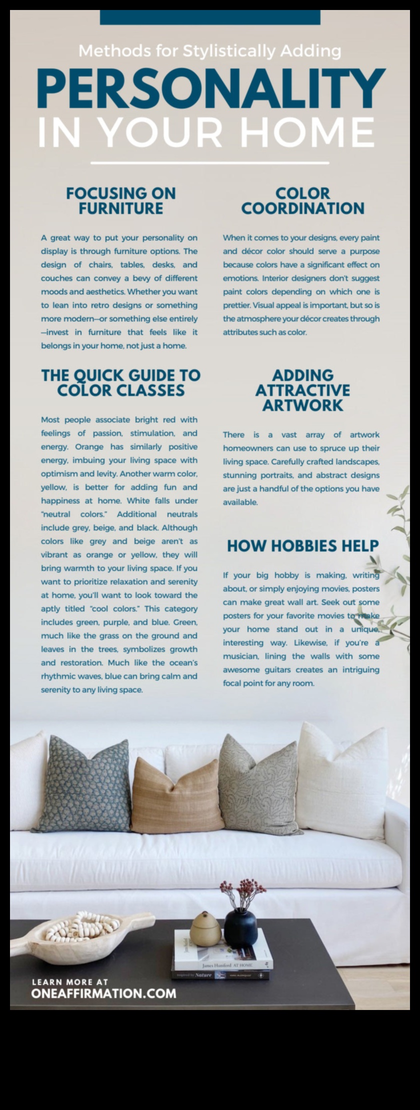 Πώς να εμφυσήσετε την προσωπικότητα στη διακόσμηση του σπιτιού σας εμπνευσμένες ιδέες